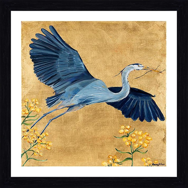 Grey Heron Flying