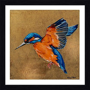 Kingsley the Kingfisher Framed & Mounted Print