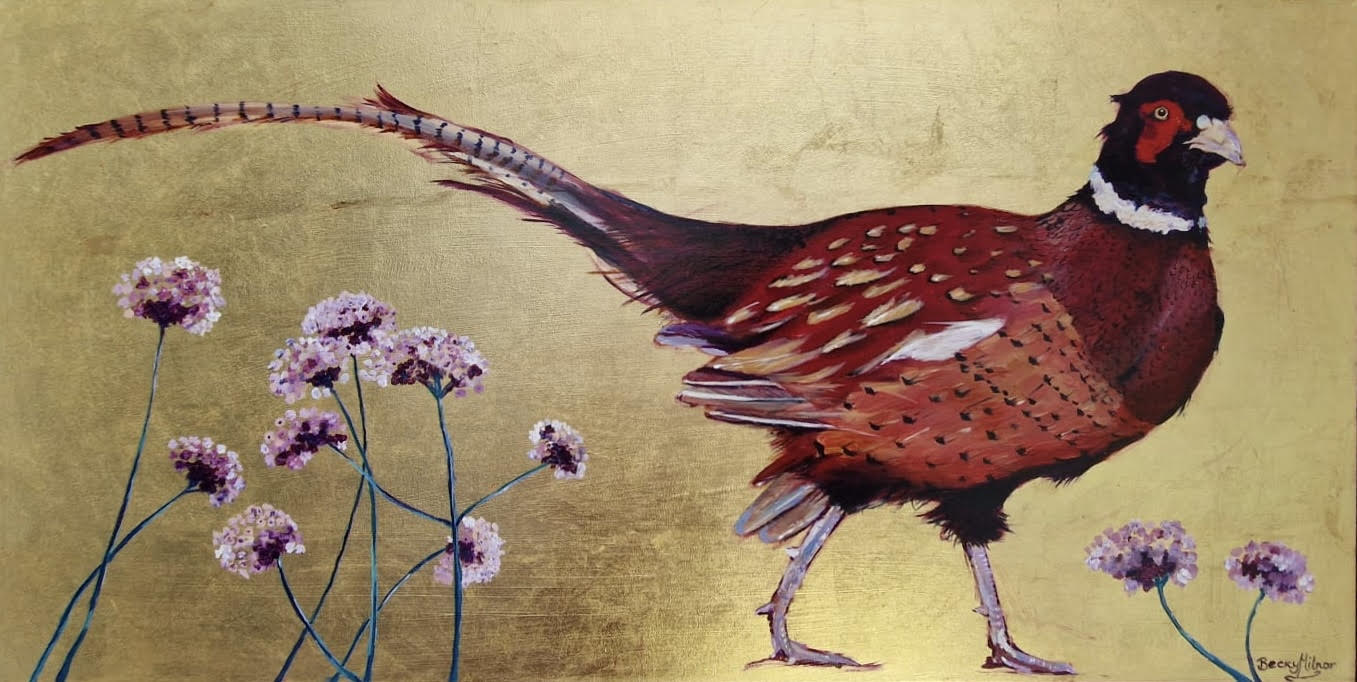 Pheasant Milnor Art Custom Framed Canvas Prints