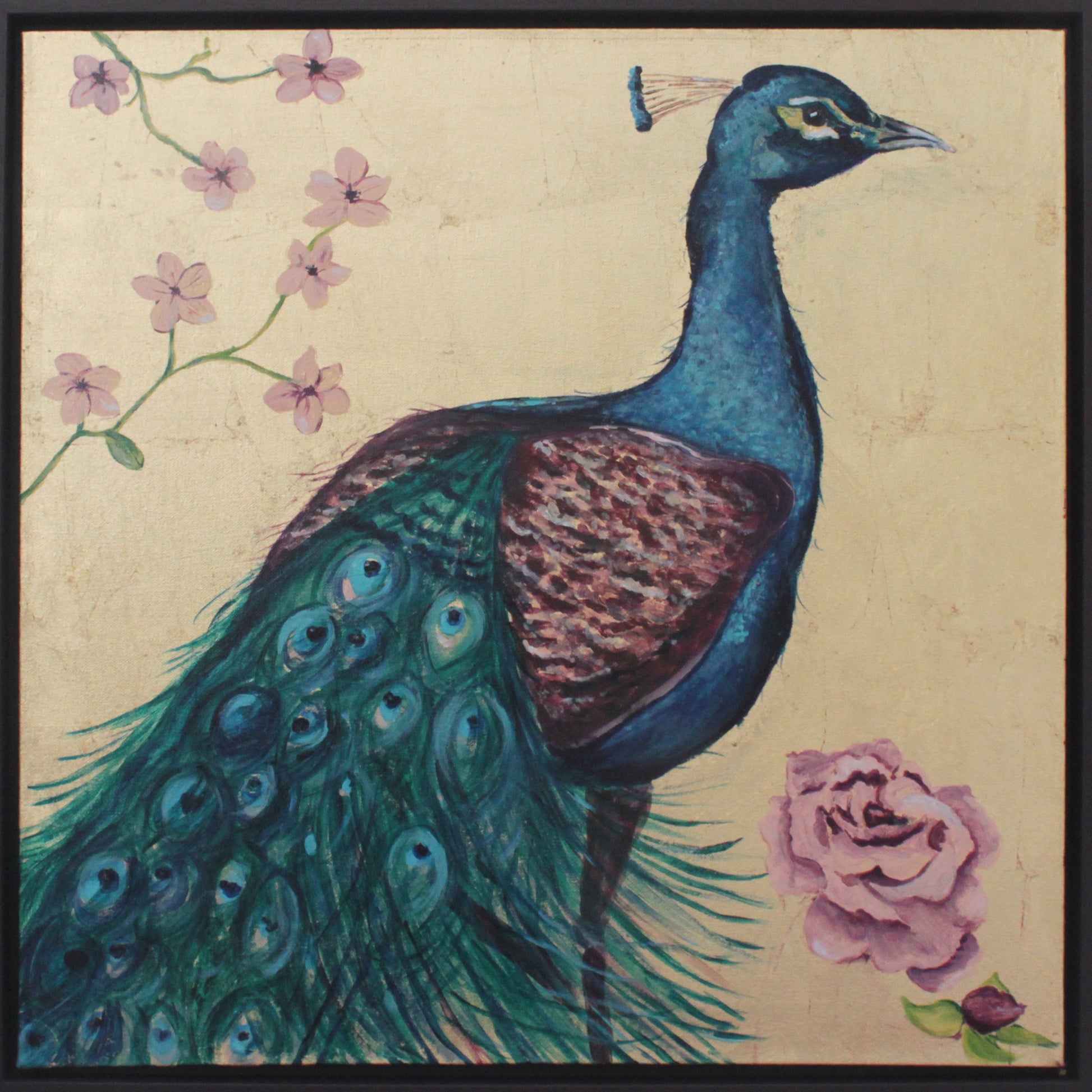 Gold Peacock Wall Decor