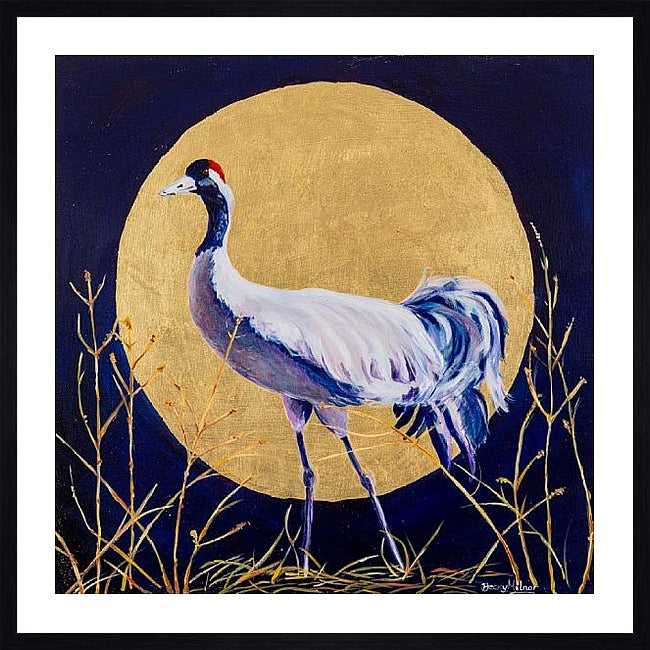 Clarissa The Crane Framed & Mounted Print