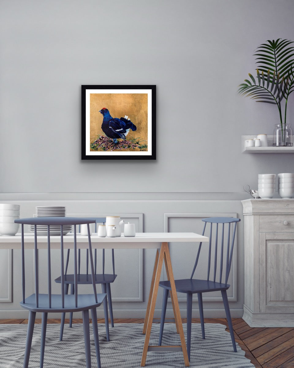 Gloria the Grouse Framed & Mounted Print