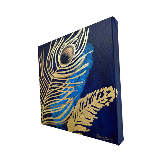 Original Peacock Feather Painting