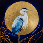 Harper the Heron Framed & Mounted Print