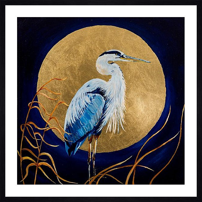 Harper the Heron Framed & Mounted Print