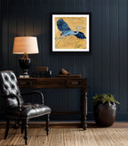 Grey Heron Flying Framed & Mounted Print