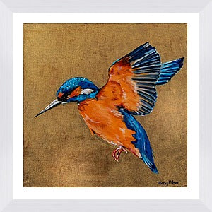 Kingsley the Kingfisher Framed & Mounted Print