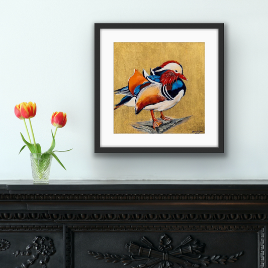 Monty the Mandarin Framed & Mounted Print