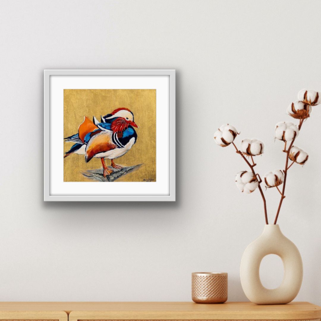 Monty the Mandarin Framed & Mounted Print