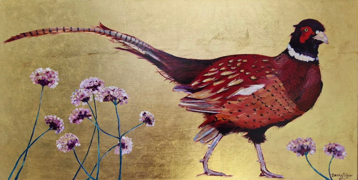 Pheasant Milnor Art Custom Framed Canvas Prints