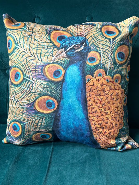 Pierre the Peacock Cushion