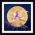Elodie the Egret Framed & Mounted Print