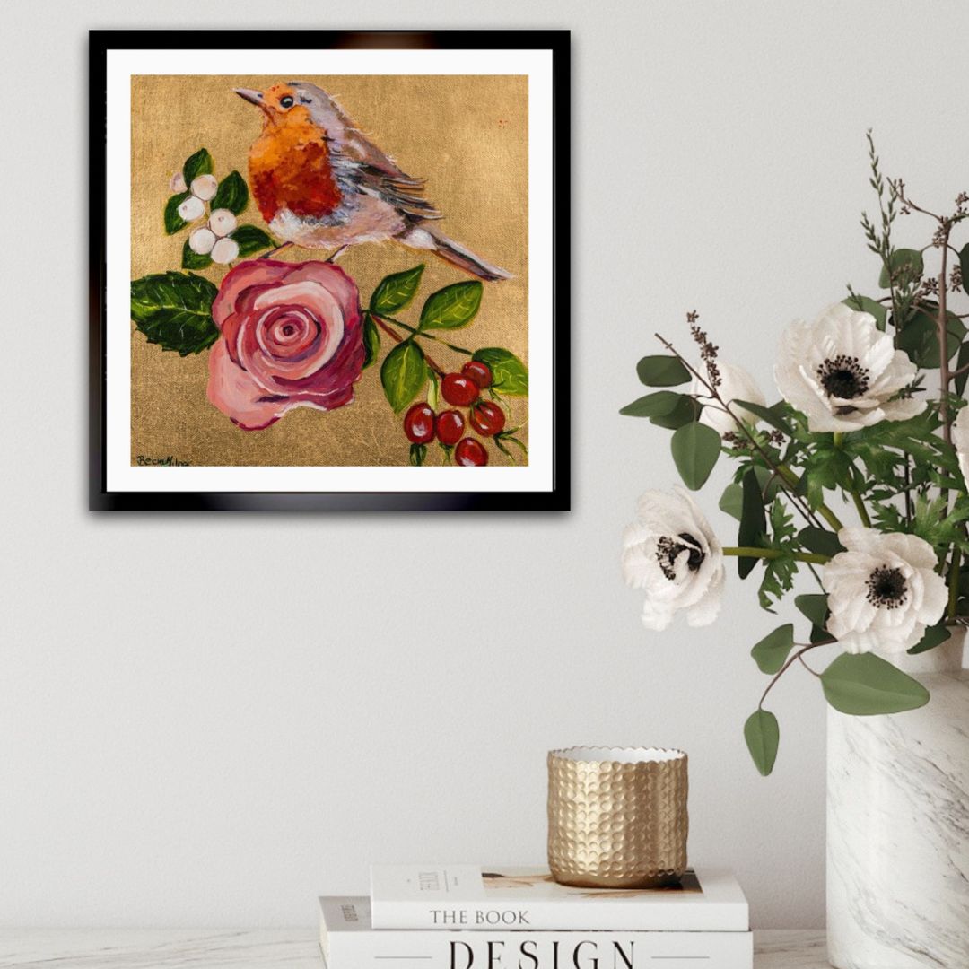 Rocking Robin Framed & Mounted Print