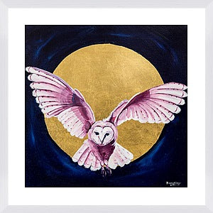 Selena The Owl Framed & Mounted Print