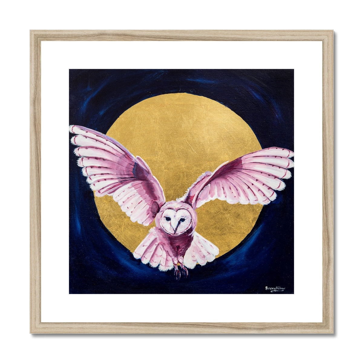 Selena the Owl Framed & Mounted Print