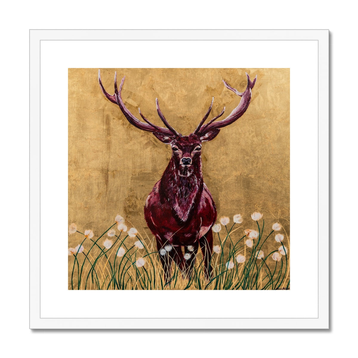 Cecil the Stag Framed & Mounted Print