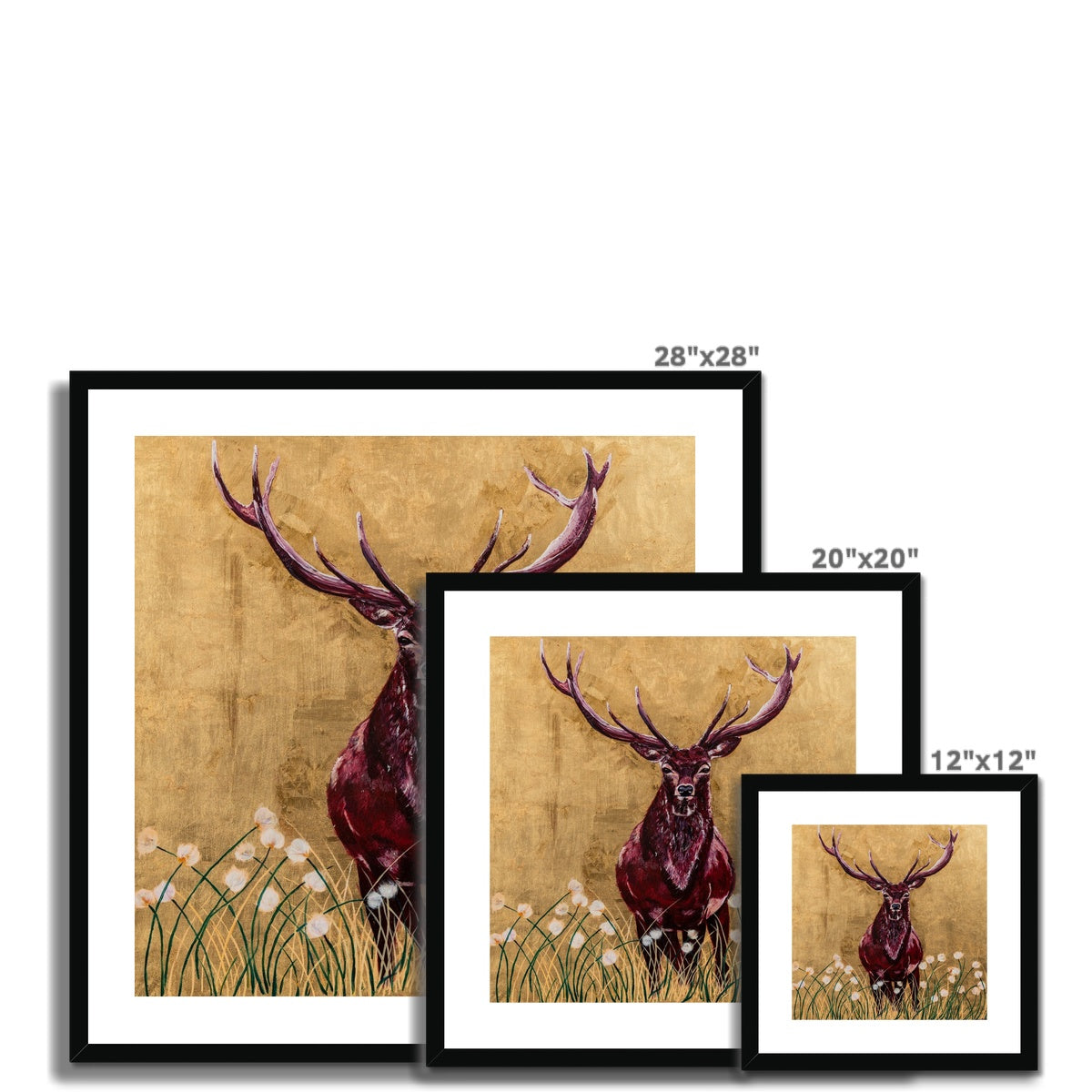 Cecil the Stag Framed & Mounted Print