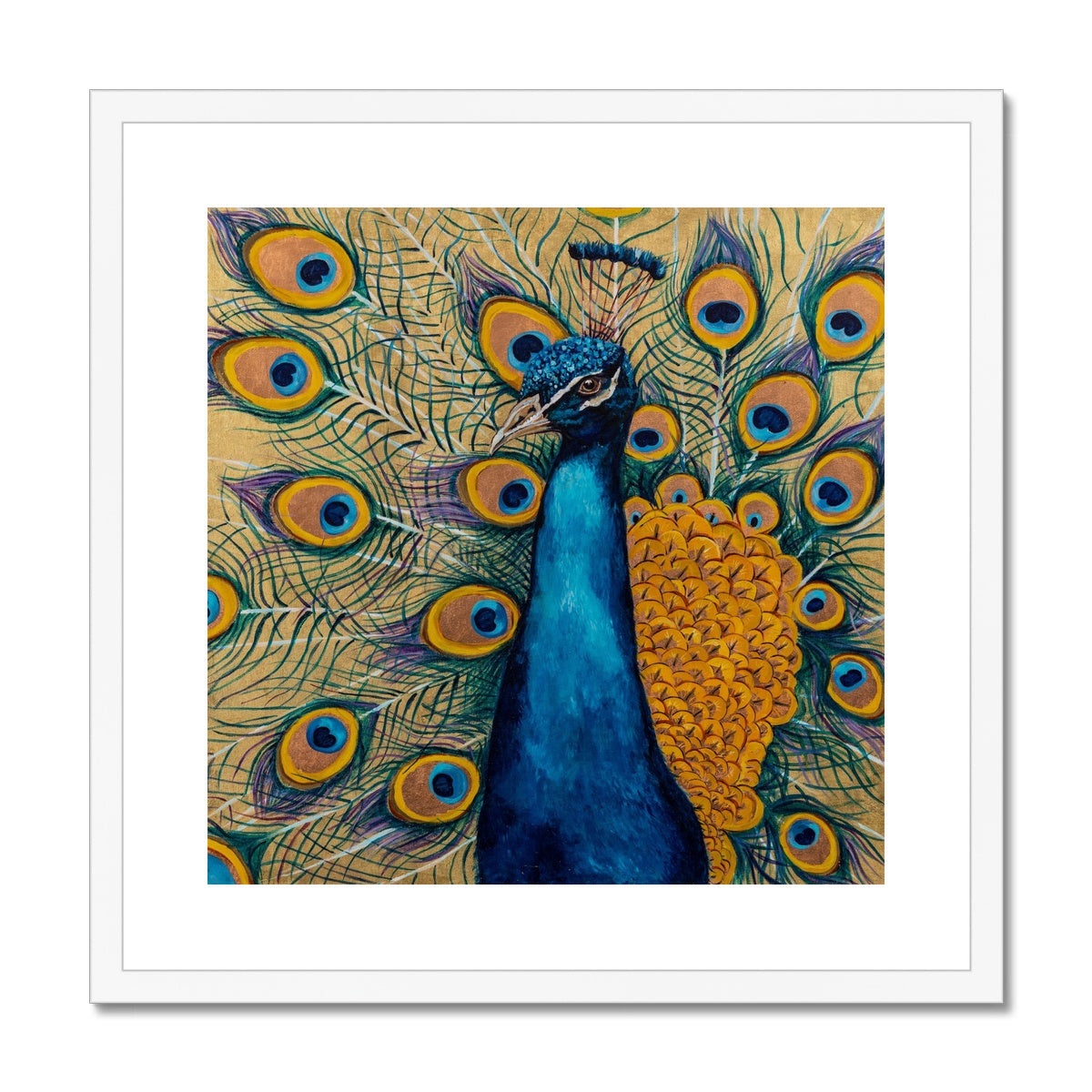 Pierre the Peacock Framed & Mounted Print