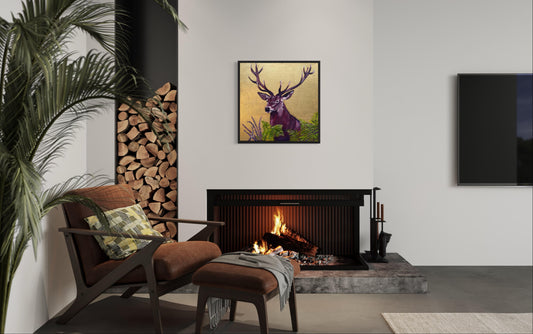 Deer Wall Art Canvas