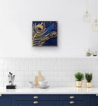 Gold feathers painting